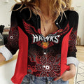 Basketball Custom Illawarra Women Casual Shirt Simple Australian Dot Art - Aussie Hoodie