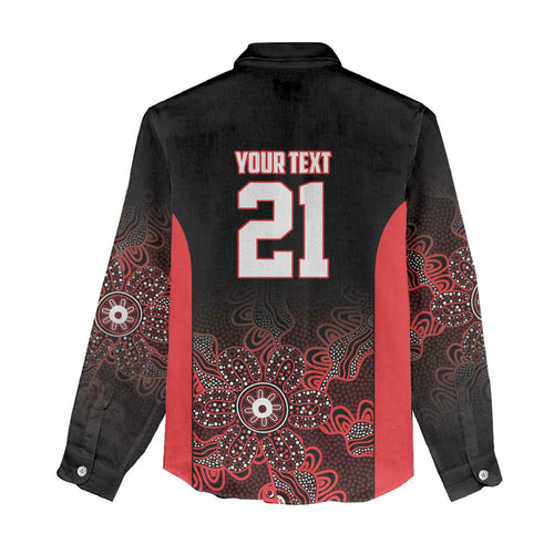 Basketball Custom Illawarra Women Casual Shirt Simple Australian Dot Art - Aussie Hoodie