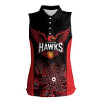 Basketball Custom Illawarra Women Sleeveless Polo Shirt Simple Australian Dot Art - Aussie Hoodie