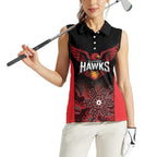 Basketball Custom Illawarra Women Sleeveless Polo Shirt Simple Australian Dot Art - Aussie Hoodie