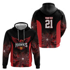 Basketball Custom Illawarra Zip Hoodie Simple Australian Dot Art - Aussie Hoodie