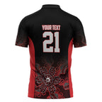 Basketball Custom Illawarra Zipper Polo Shirt Simple Australian Dot Art - Aussie Hoodie
