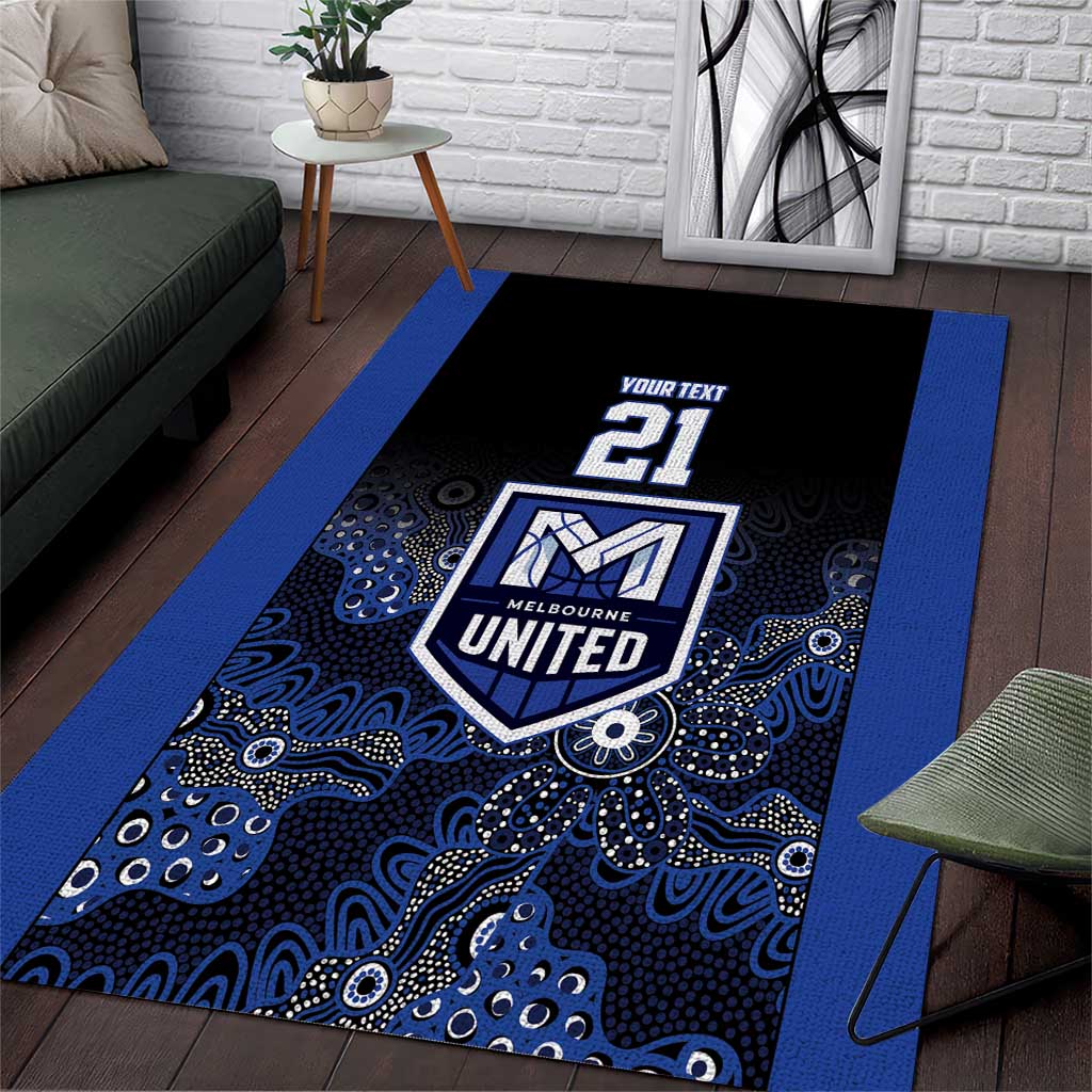 Basketball Custom Melbourne Area Rug Simple Australian Dot Art - Aussie Hoodie