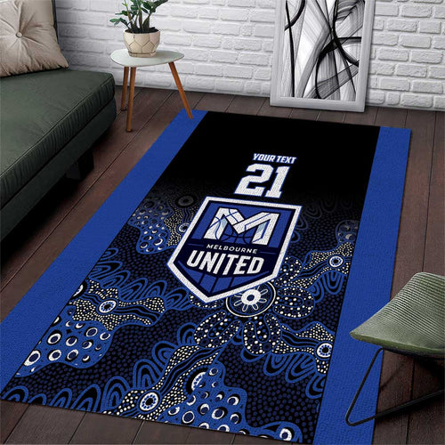 Basketball Custom Melbourne Area Rug Simple Australian Dot Art - Aussie Hoodie