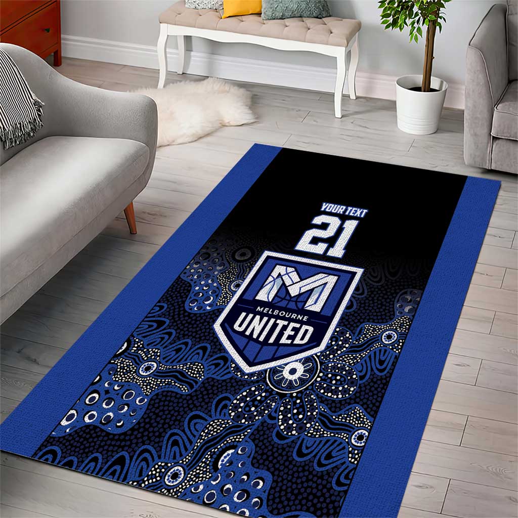 Basketball Custom Melbourne Area Rug Simple Australian Dot Art - Aussie Hoodie
