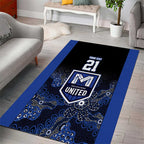 Basketball Custom Melbourne Area Rug Simple Australian Dot Art - Aussie Hoodie