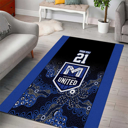 Basketball Custom Melbourne Area Rug Simple Australian Dot Art - Aussie Hoodie