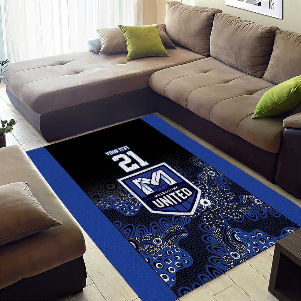 Basketball Custom Melbourne Area Rug Simple Australian Dot Art - Aussie Hoodie