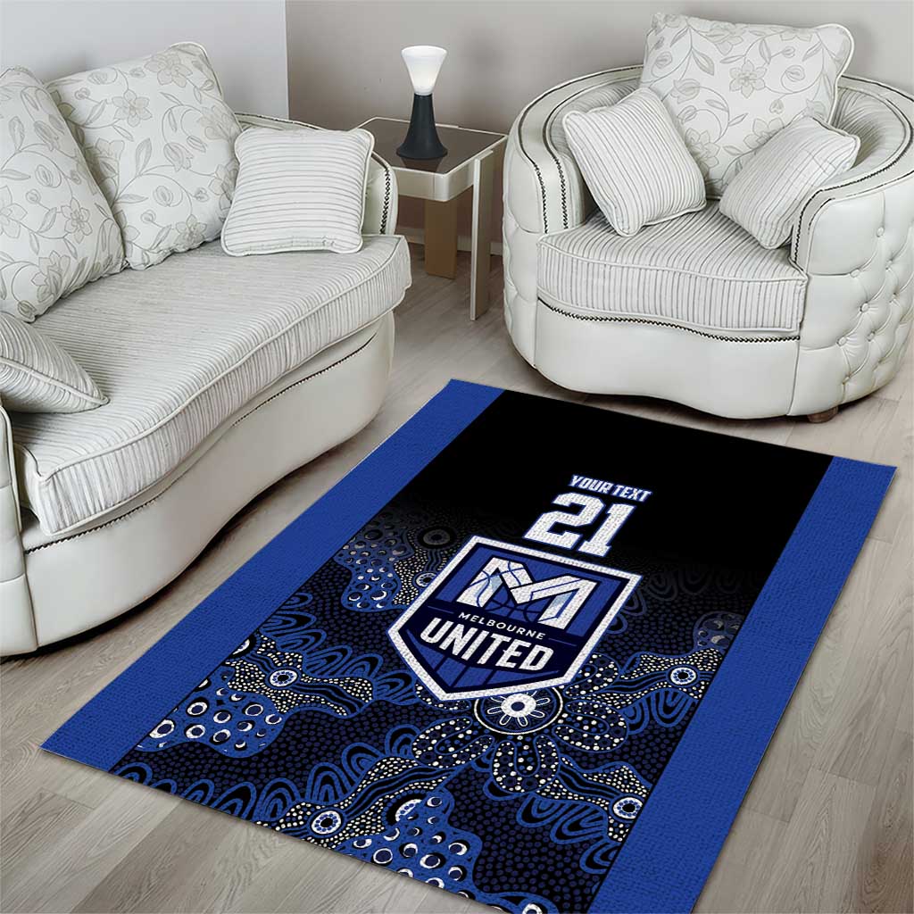 Basketball Custom Melbourne Area Rug Simple Australian Dot Art - Aussie Hoodie