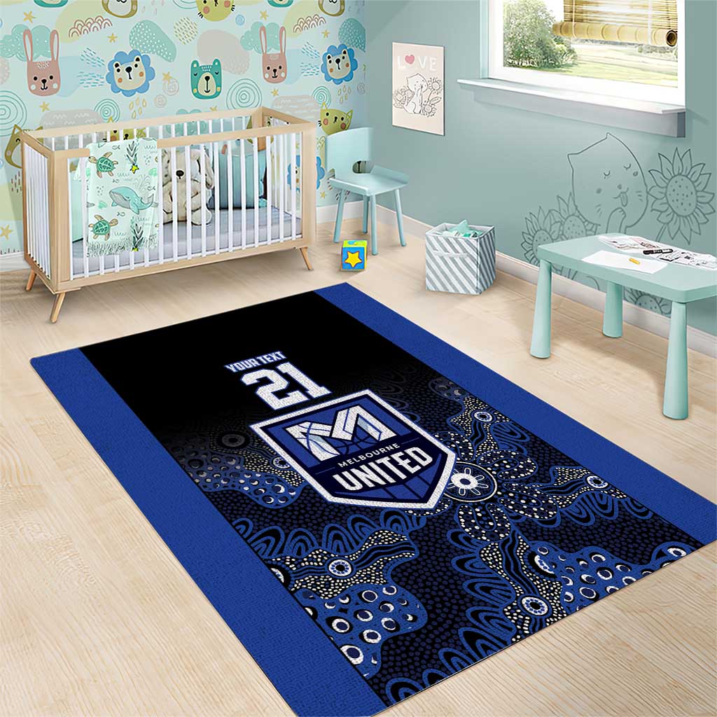 Basketball Custom Melbourne Area Rug Simple Australian Dot Art - Aussie Hoodie