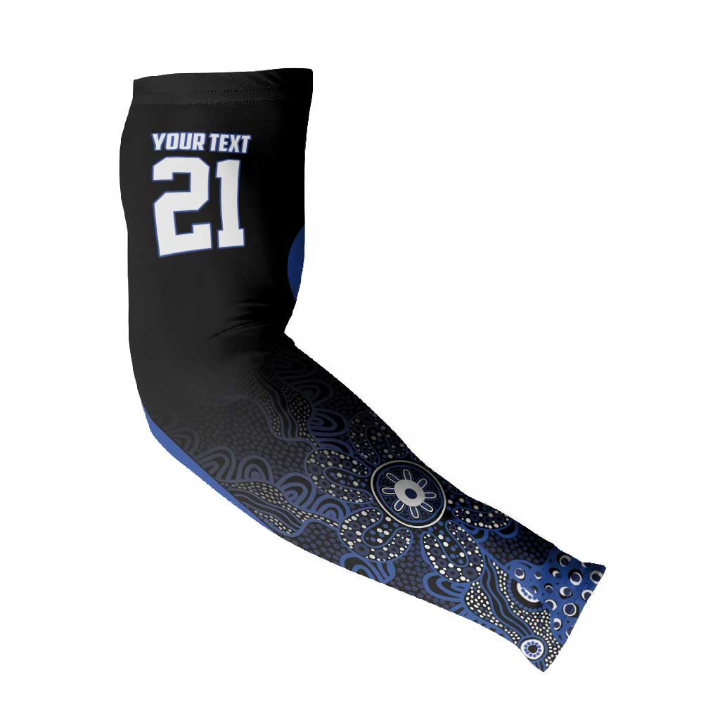 Basketball Custom Melbourne Arm Sleeves Simple Australian Dot Art - Aussie Hoodie