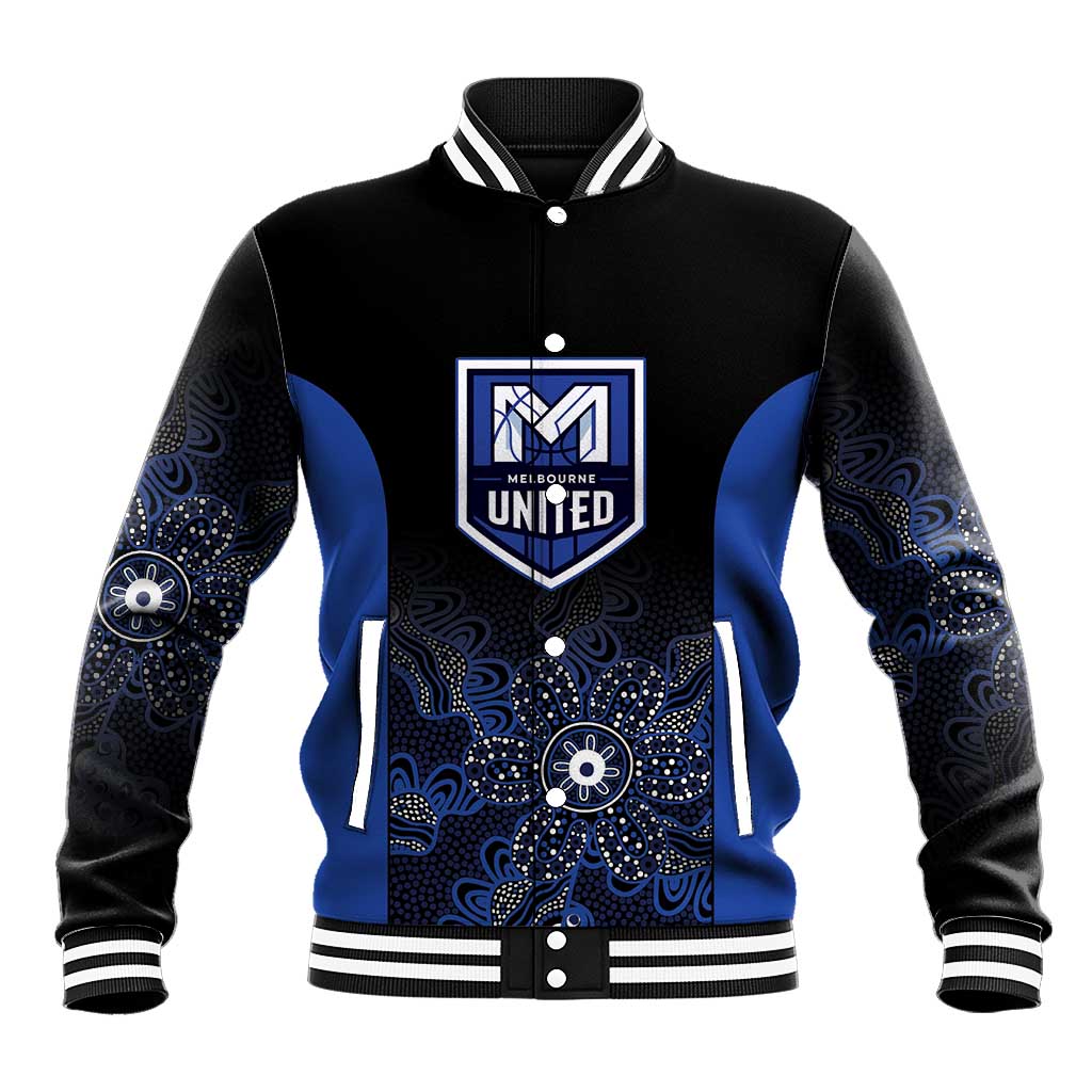 Basketball Custom Melbourne Baseball Jacket Simple Australian Dot Art - Aussie Hoodie
