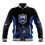 Basketball Custom Melbourne Baseball Jacket Simple Australian Dot Art - Aussie Hoodie