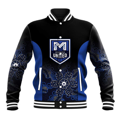Basketball Custom Melbourne Baseball Jacket Simple Australian Dot Art - Aussie Hoodie