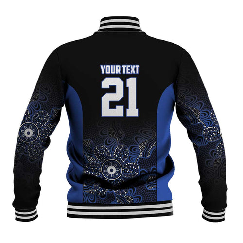 Basketball Custom Melbourne Baseball Jacket Simple Australian Dot Art - Aussie Hoodie