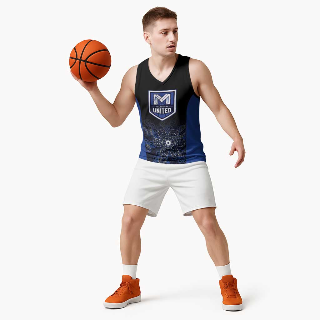 Basketball Custom Melbourne Basketball Jersey Simple Australian Dot Art - Aussie Hoodie