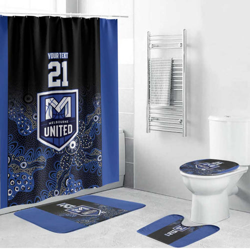 Basketball Custom Melbourne Bathroom Set Simple Australian Dot Art - Aussie Hoodie
