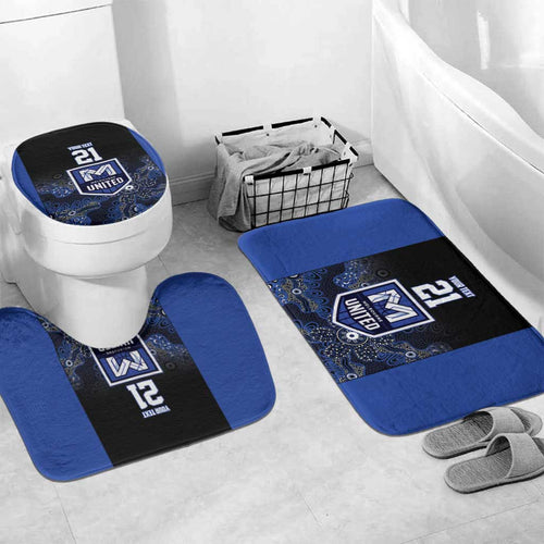 Basketball Custom Melbourne Bathroom Set Simple Australian Dot Art - Aussie Hoodie