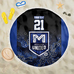 Basketball Custom Melbourne Beach Blanket Simple Australian Dot Art - Aussie Hoodie