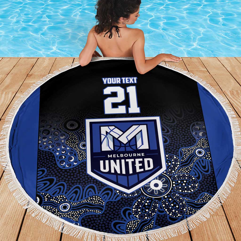 Basketball Custom Melbourne Beach Blanket Simple Australian Dot Art - Aussie Hoodie