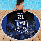Basketball Custom Melbourne Beach Blanket Simple Australian Dot Art - Aussie Hoodie