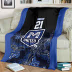 Basketball Custom Melbourne Blanket Simple Australian Dot Art - Aussie Hoodie