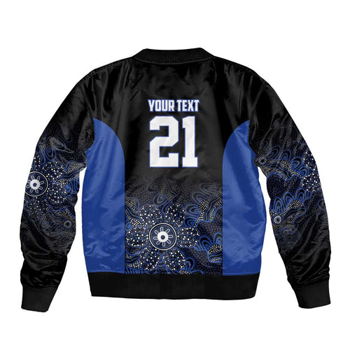 Basketball Custom Melbourne Bomber Jacket Simple Australian Dot Art - Aussie Hoodie