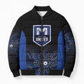 Basketball Custom Melbourne Bomber Puffer Jacket Simple Australian Dot Art - Aussie Hoodie