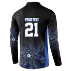Basketball Custom Melbourne Button Sweatshirt Simple Australian Dot Art - Aussie Hoodie