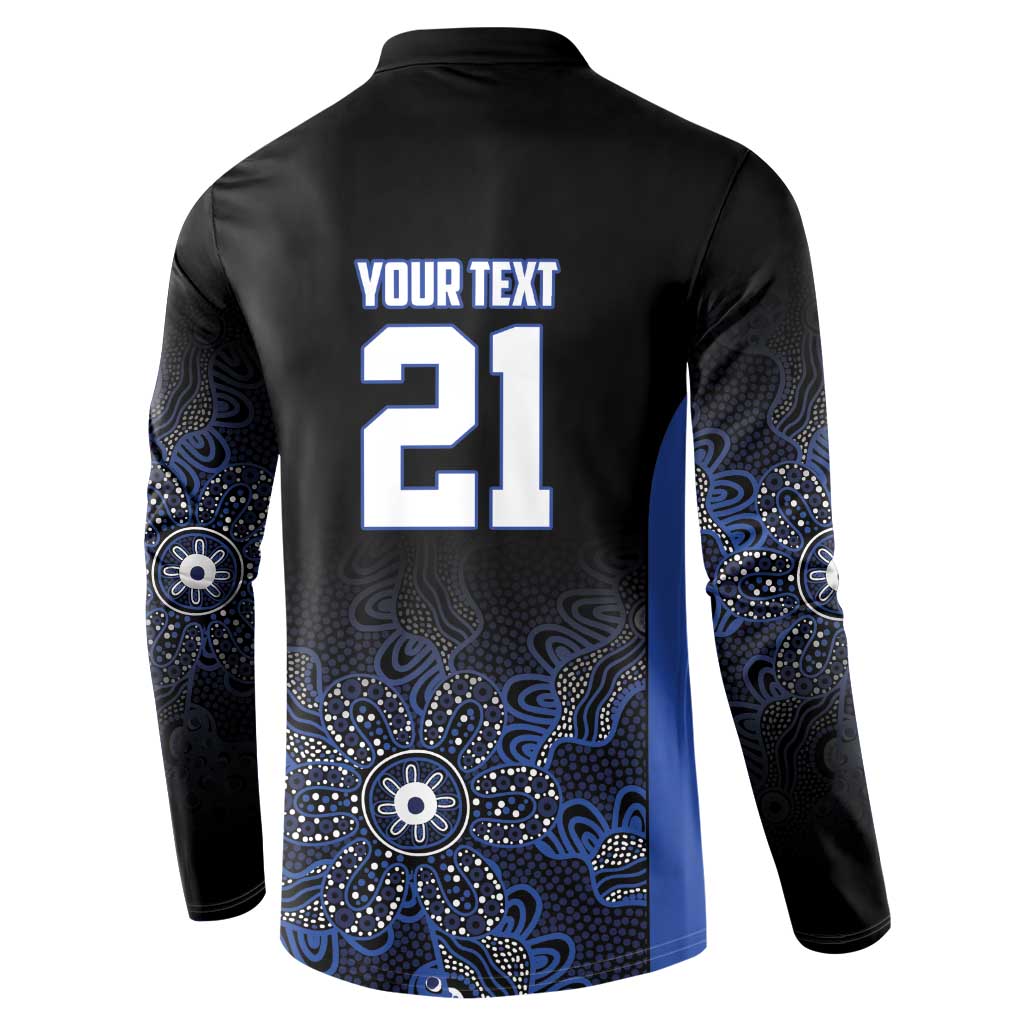 Basketball Custom Melbourne Button Sweatshirt Simple Australian Dot Art - Aussie Hoodie