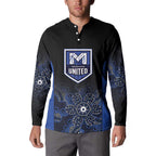 Basketball Custom Melbourne Button Sweatshirt Simple Australian Dot Art - Aussie Hoodie