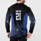 Basketball Custom Melbourne Button Sweatshirt Simple Australian Dot Art - Aussie Hoodie