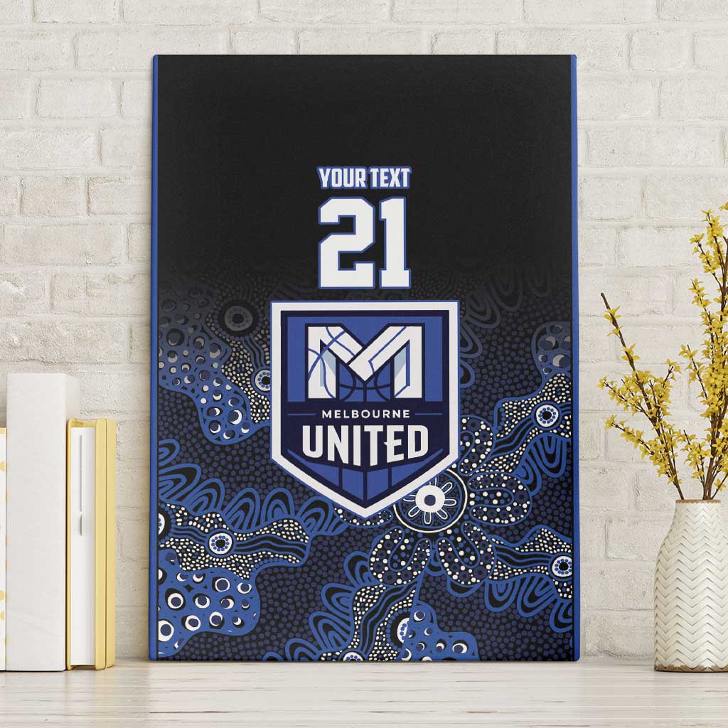 Basketball Custom Melbourne Canvas Wall Art Simple Australian Dot Art - Aussie Hoodie