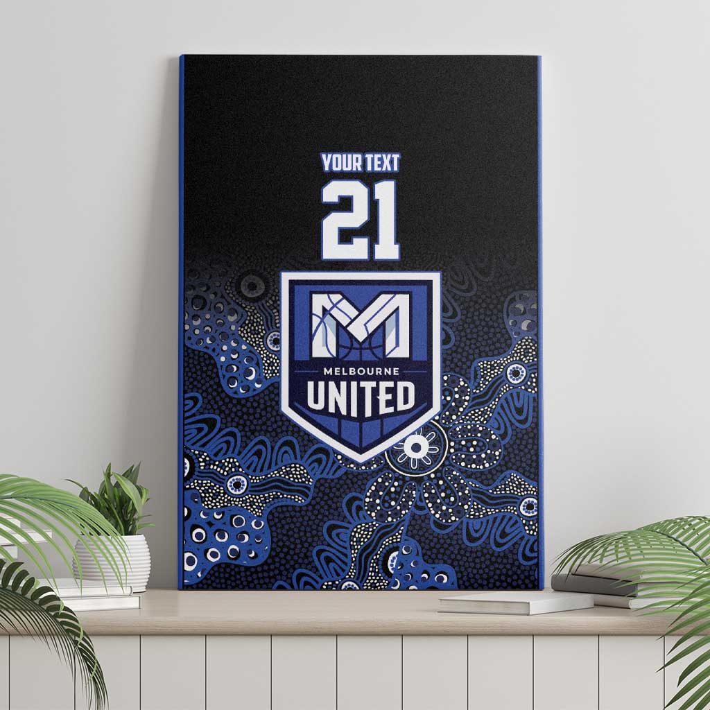 Basketball Custom Melbourne Canvas Wall Art Simple Australian Dot Art - Aussie Hoodie