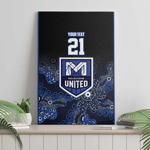 Basketball Custom Melbourne Canvas Wall Art Simple Australian Dot Art - Aussie Hoodie