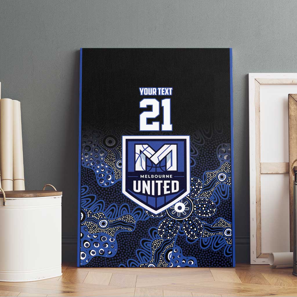 Basketball Custom Melbourne Canvas Wall Art Simple Australian Dot Art - Aussie Hoodie