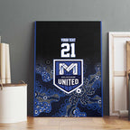 Basketball Custom Melbourne Canvas Wall Art Simple Australian Dot Art - Aussie Hoodie