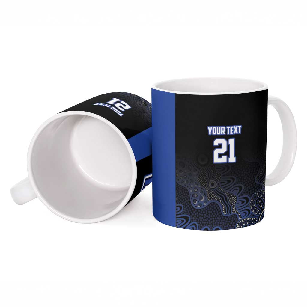 Basketball Custom Melbourne Ceramic Mug Simple Australian Dot Art - Aussie Hoodie