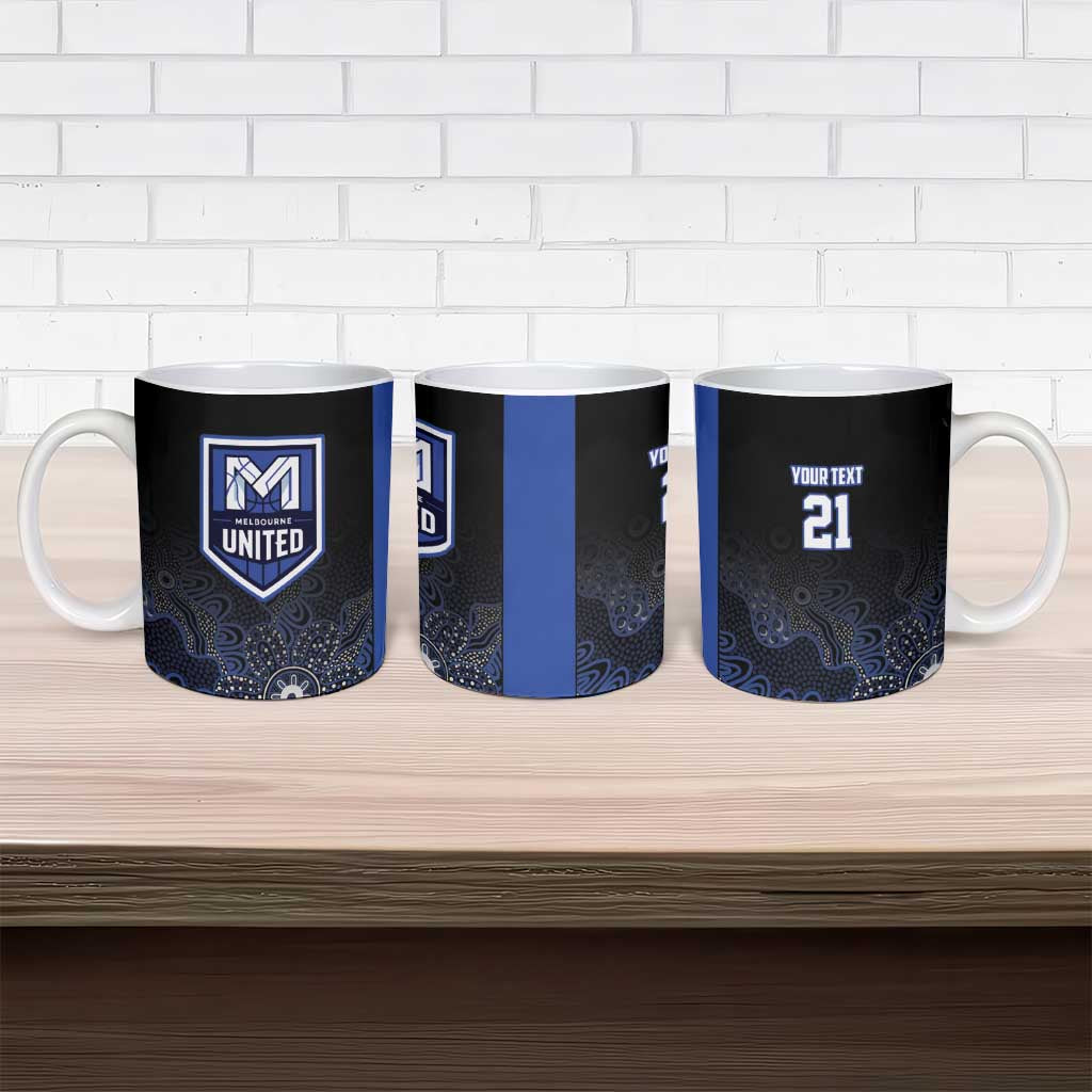 Basketball Custom Melbourne Ceramic Mug Simple Australian Dot Art - Aussie Hoodie