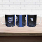 Basketball Custom Melbourne Ceramic Mug Simple Australian Dot Art - Aussie Hoodie