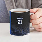 Basketball Custom Melbourne Ceramic Mug Simple Australian Dot Art - Aussie Hoodie