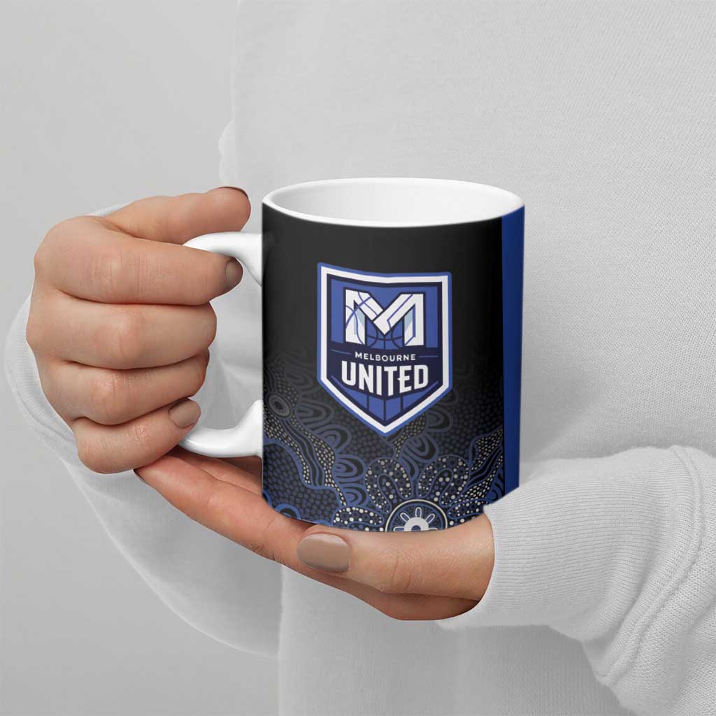 Basketball Custom Melbourne Ceramic Mug Simple Australian Dot Art - Aussie Hoodie