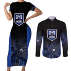 Basketball Custom Melbourne Couples Matching Short Sleeve Bodycon Dress and Long Sleeve Button Shirt Simple Australian Dot Art - Aussie Hoodie