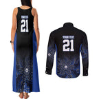 Basketball Custom Melbourne Couples Matching Tank Maxi Dress and Long Sleeve Button Shirt Simple Australian Dot Art - Aussie Hoodie