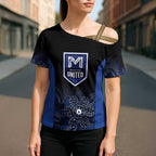 Basketball Custom Melbourne Cross Shoulder Shirt Simple Australian Dot Art - Aussie Hoodie