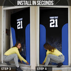 Basketball Custom Melbourne Door Cover Simple Australian Dot Art - Aussie Hoodie