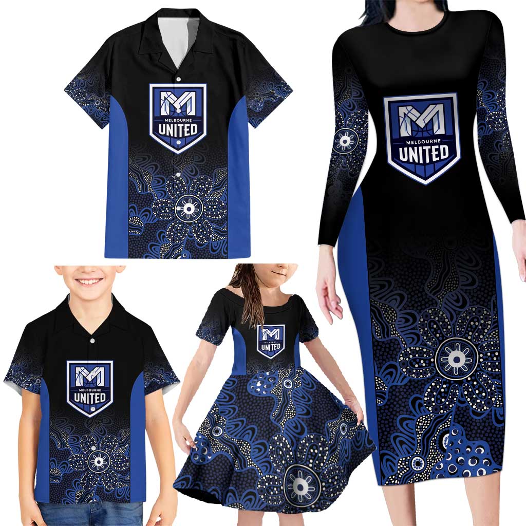 Basketball Custom Melbourne Family Matching Long Sleeve Bodycon Dress and Hawaiian Shirt Simple Australian Dot Art - Aussie Hoodie