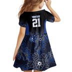 Basketball Custom Melbourne Family Matching Off The Shoulder Long Sleeve Dress and Hawaiian Shirt Simple Australian Dot Art - Aussie Hoodie