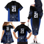 Basketball Custom Melbourne Family Matching Off The Shoulder Long Sleeve Dress and Hawaiian Shirt Simple Australian Dot Art - Aussie Hoodie