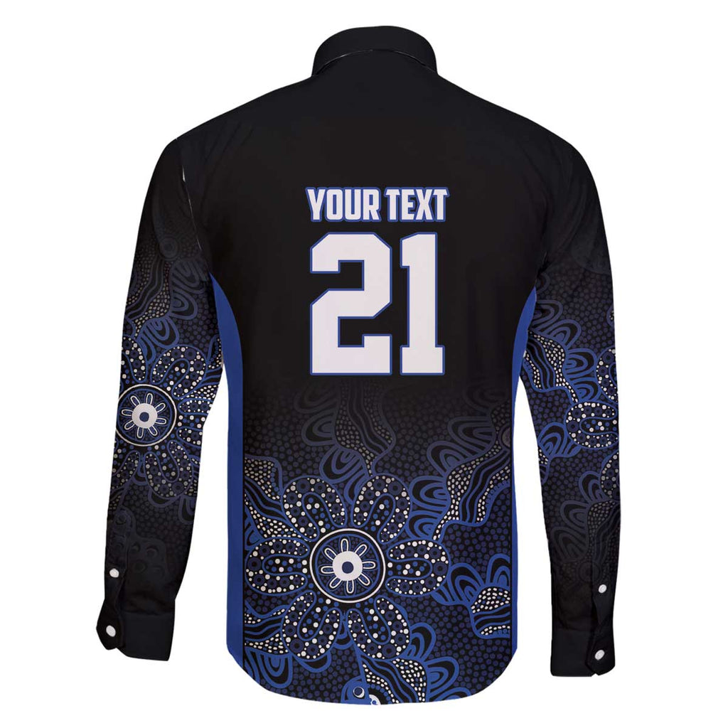 Basketball Custom Melbourne Family Matching Off The Shoulder Long Sleeve Dress and Hawaiian Shirt Simple Australian Dot Art - Aussie Hoodie
